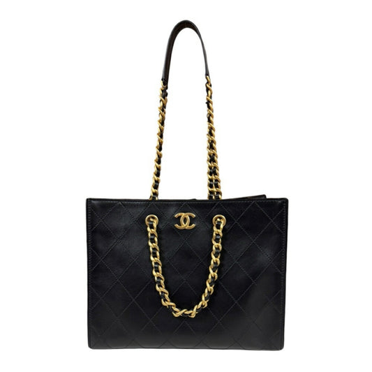 Chanel Black Leather Tote Bag ()