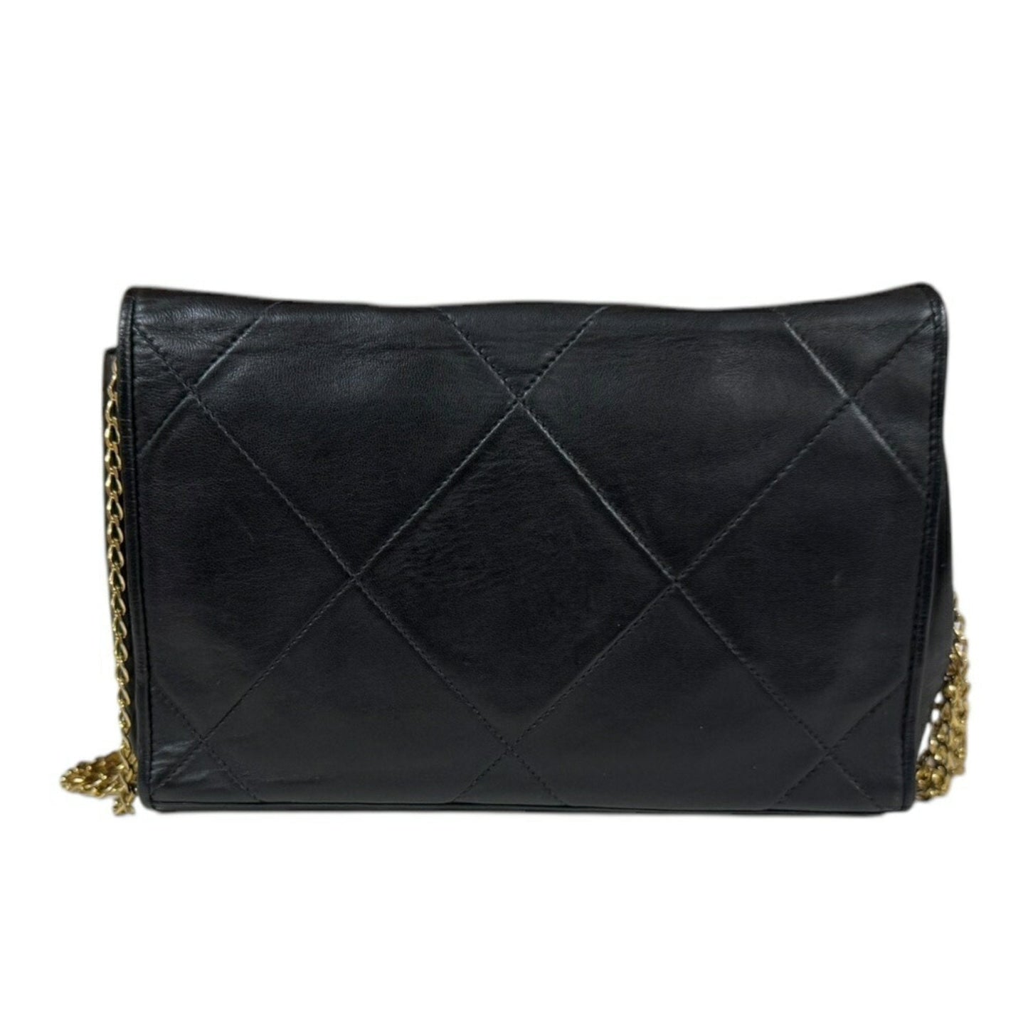 Chanel Black Leather Shoulder Bag ()