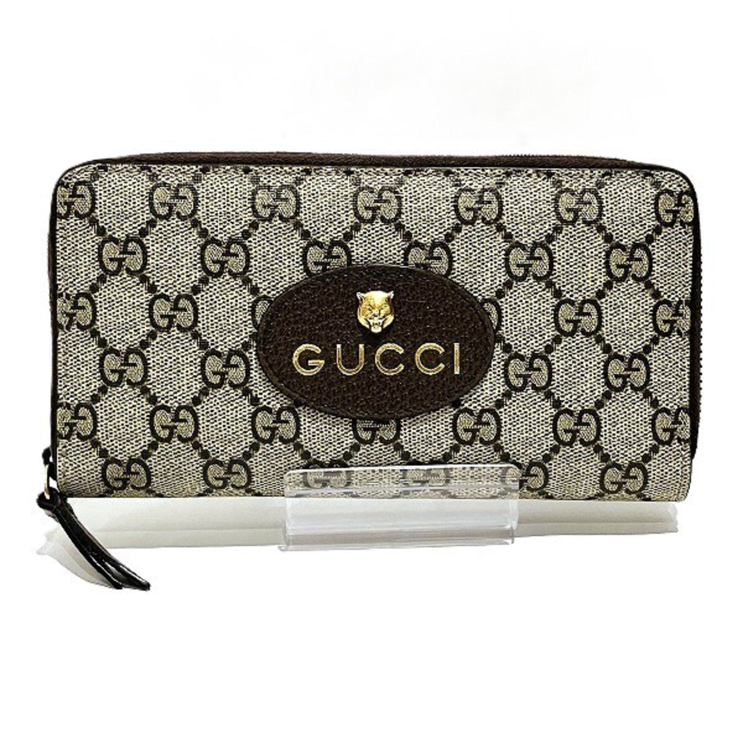 Gucci Beige Pvc Leather Long Wallet (Bi-Fold) ()