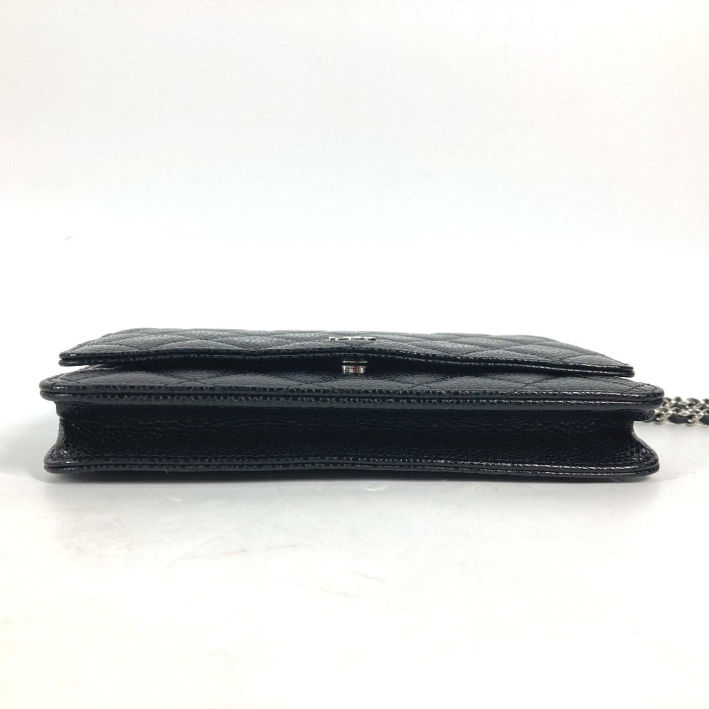 Chanel Black Leather Long Wallet (Bi-Fold) ()