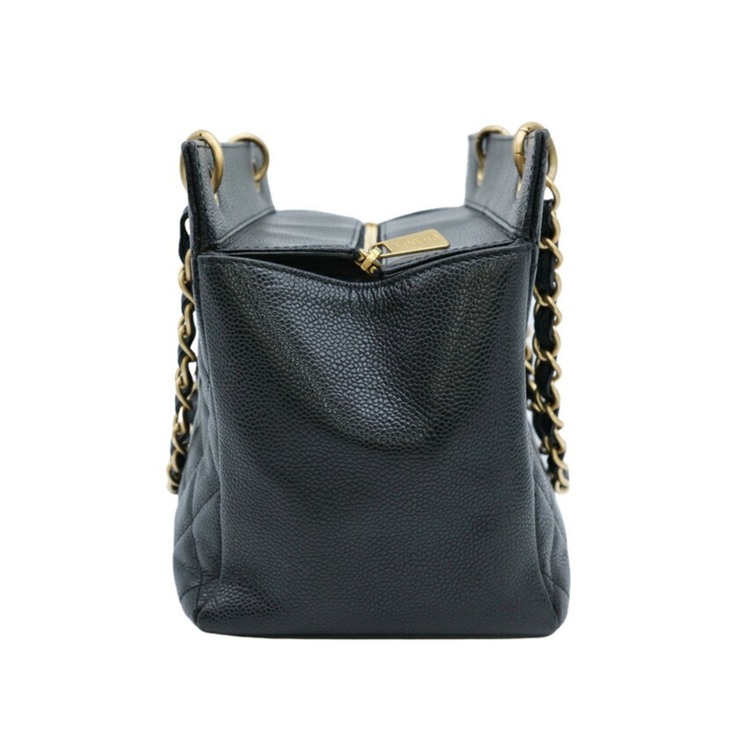 Chanel Black Caviar Leather Handbag ()