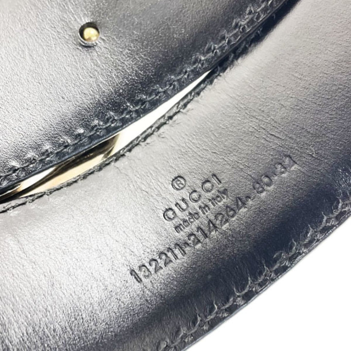 Gucci Black Gold Silver Standard Belt ()