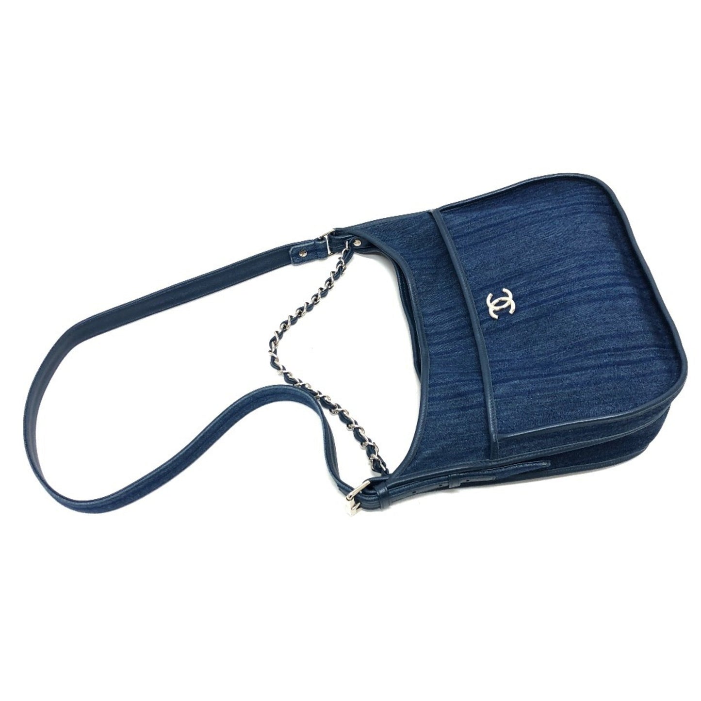 Chanel Blue Denim Shoulder Bag ()