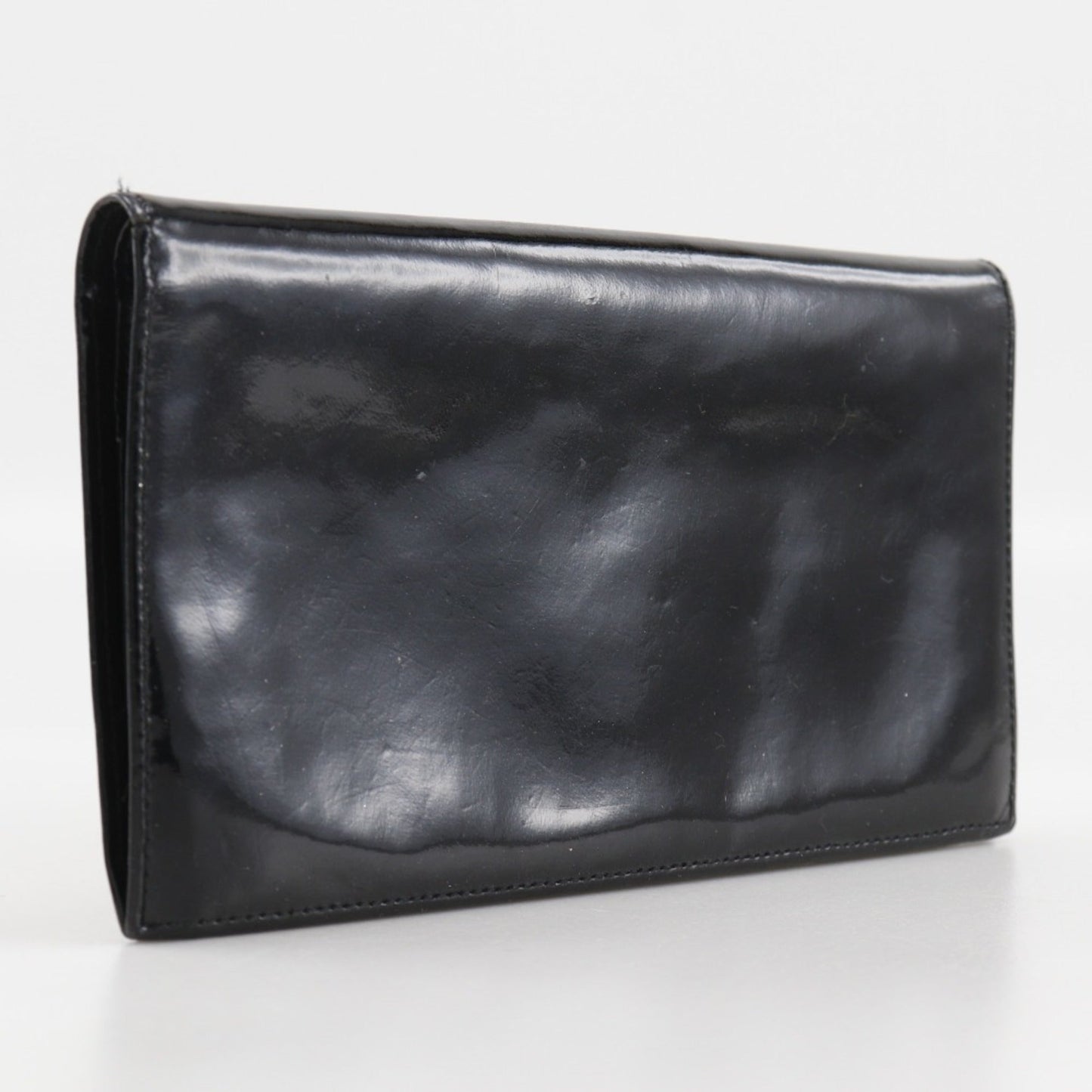 Chanel Black Patent Leather Coin Purse/Coin Case ()