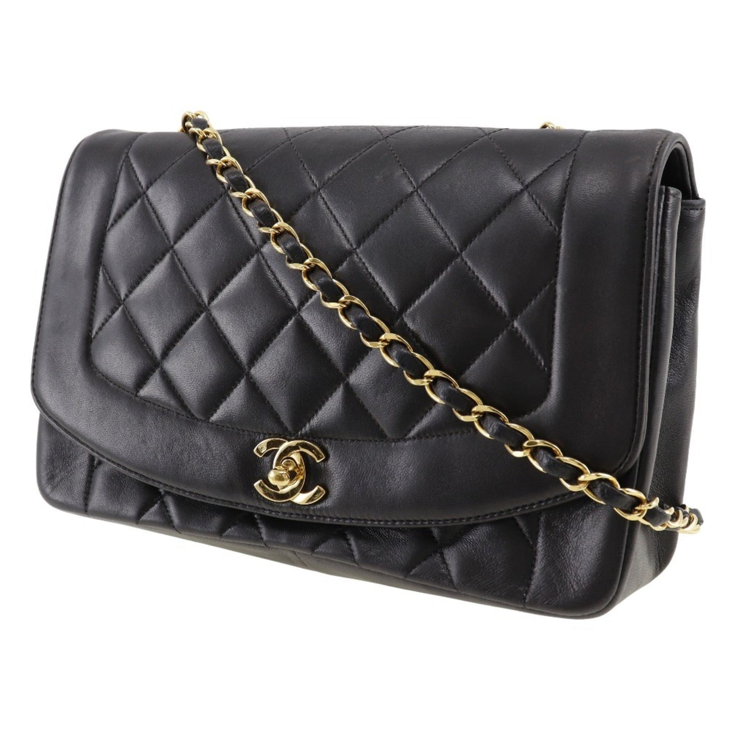 Chanel Black Leather Shoulder Bag ()