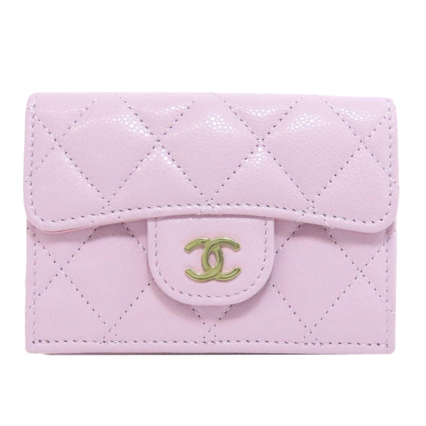 Chanel Pink Grained Calfskin Wallet (Bi-Fold) ()