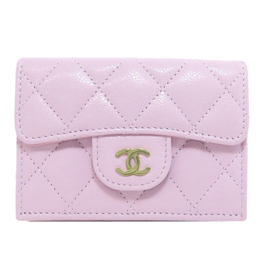 Chanel Pink Grained Calfskin Wallet (Bi-Fold) ()