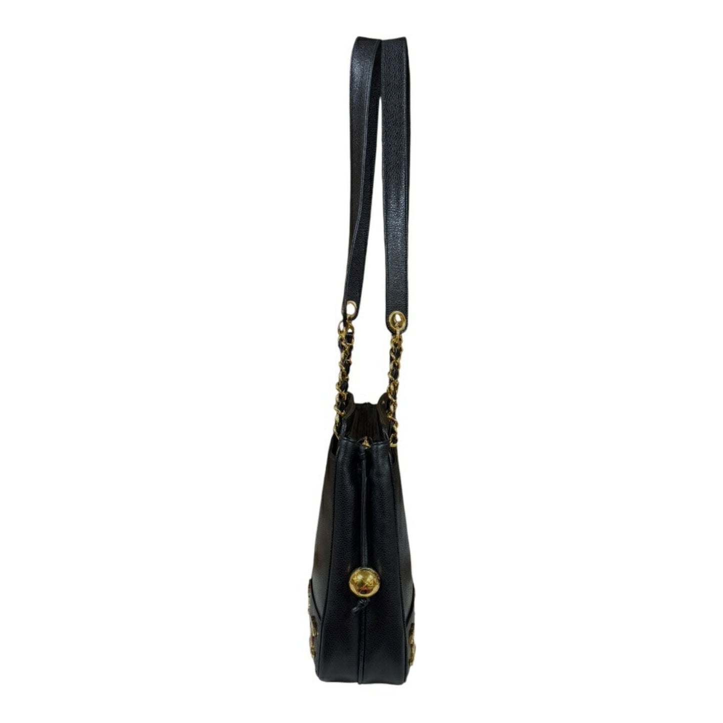 Chanel Black Leather Tote Bag ()
