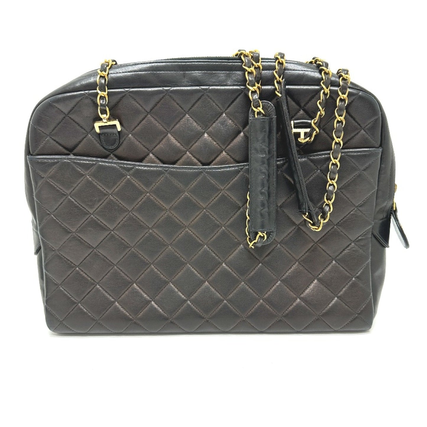 Chanel Black Leather Shoulder Bag ()