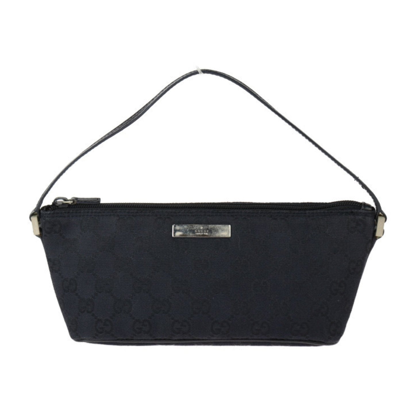 Gucci Black Canvas Leather Handbag ()