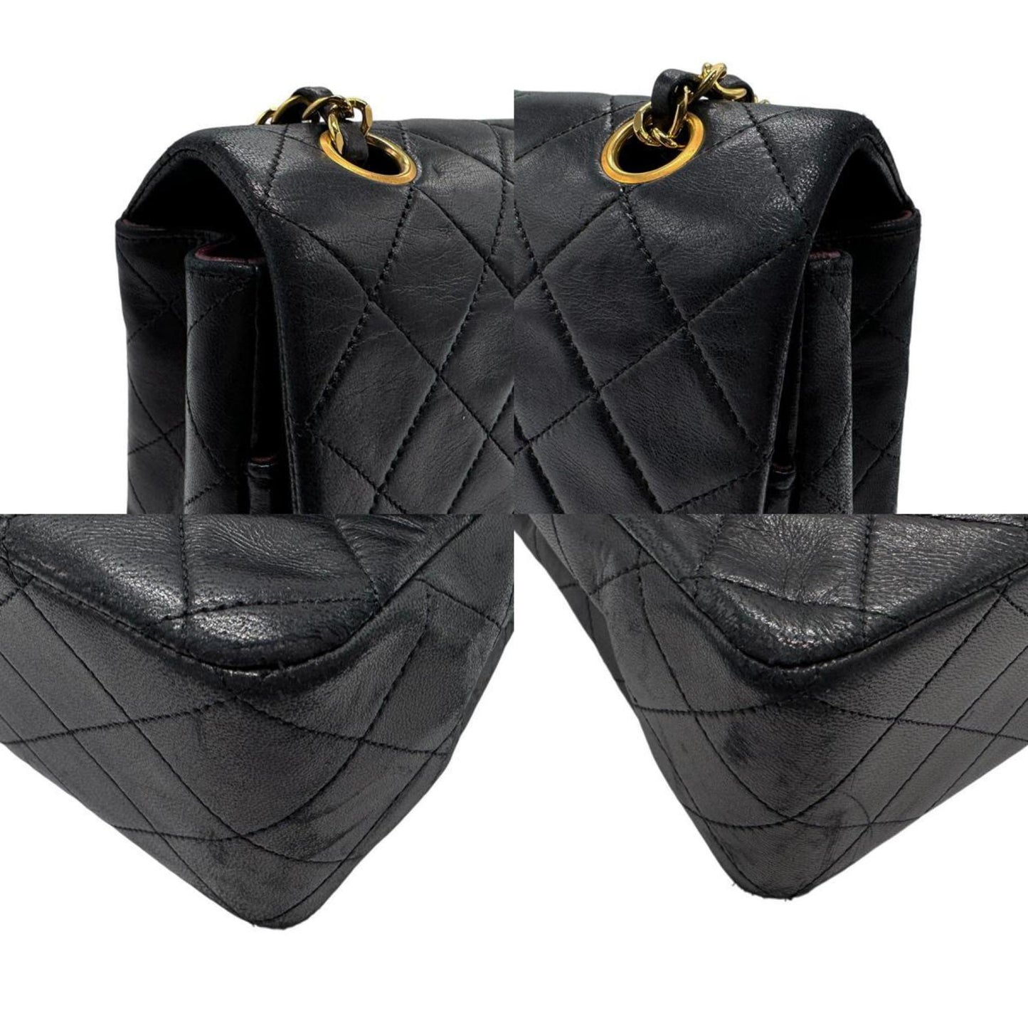 Chanel Black Leather Shoulder Bag ()