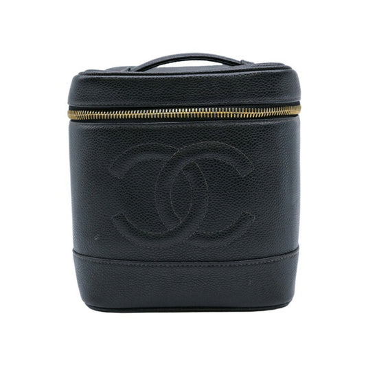 Chanel Caviar Skin Black Caviar Leather Vanity Bag ()