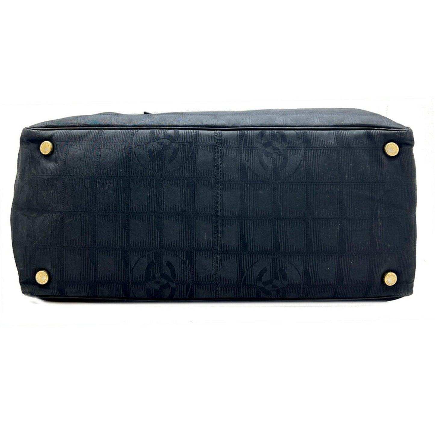 Chanel Black Nylon Leather Tote Bag ()