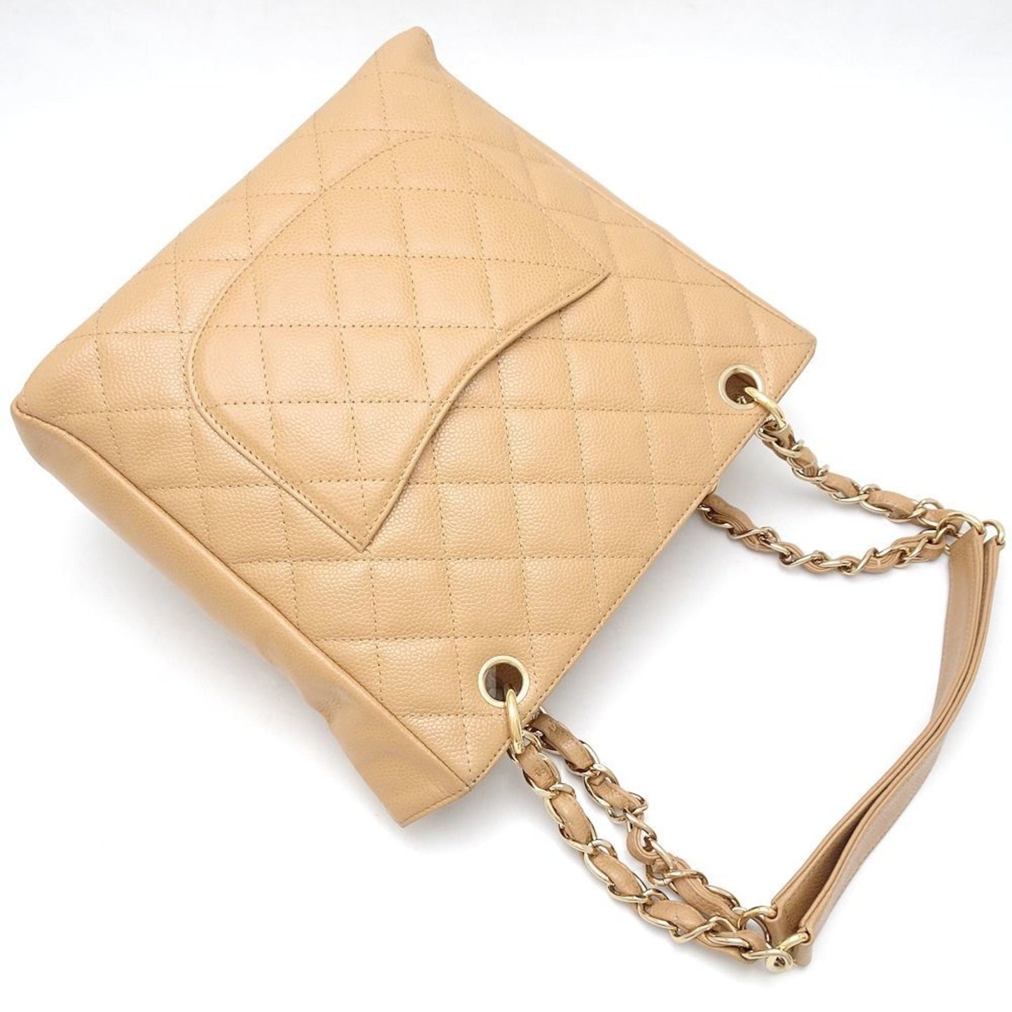 Chanel Caviar Skin Beige Caviar Leather Tote Bag ()