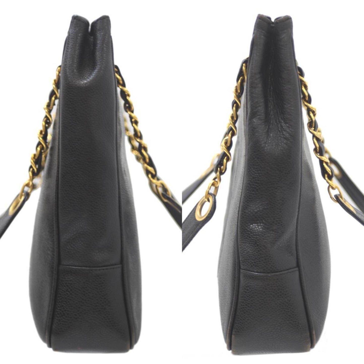 Chanel Caviar Skin Black Caviar Leather Shoulder Bag ()