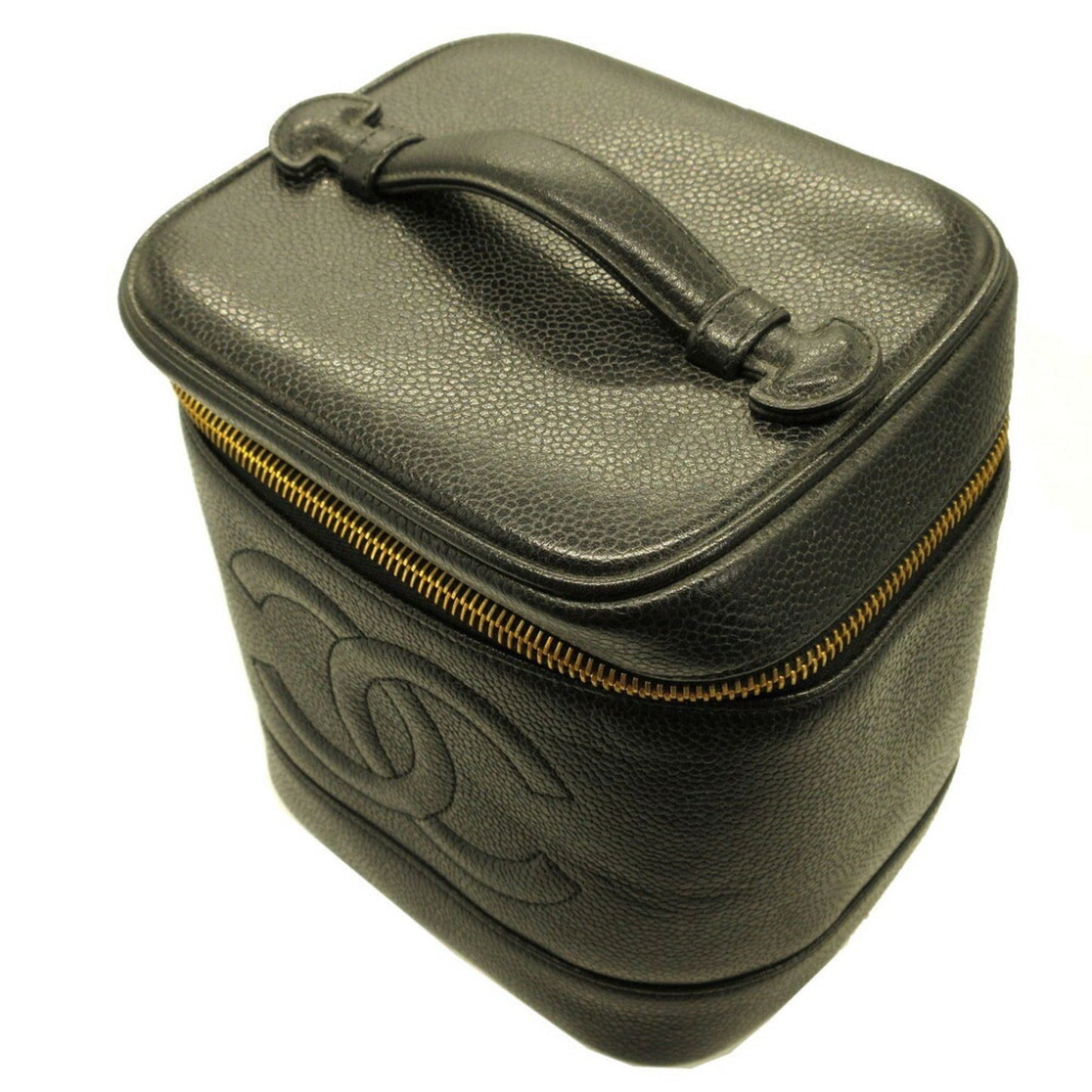Chanel Caviar Skin Black Caviar Leather Vanity Bag ()