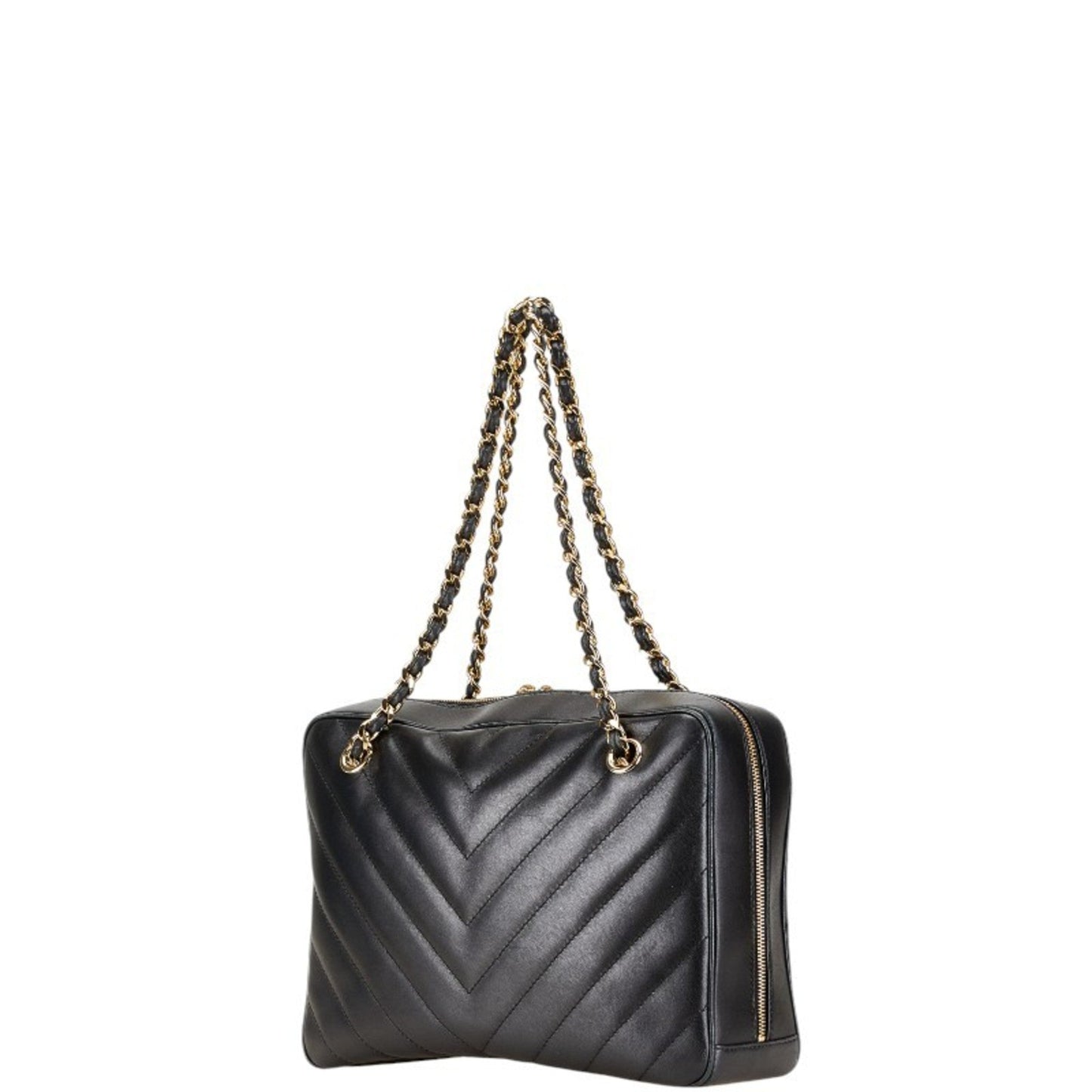 Chanel Black Leather Shoulder Bag ()