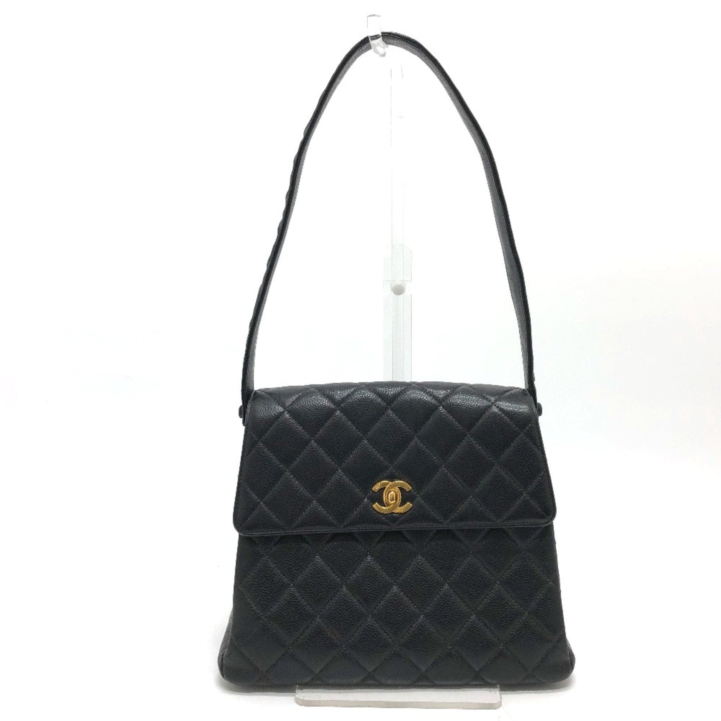 Chanel Black Leather Shoulder Bag ()