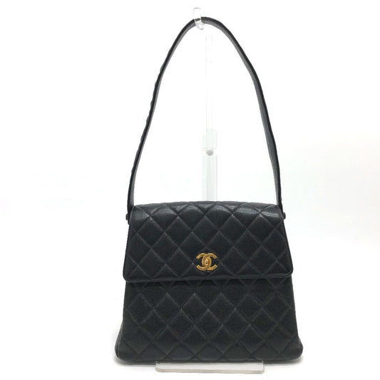 Chanel Black Leather Shoulder Bag ()