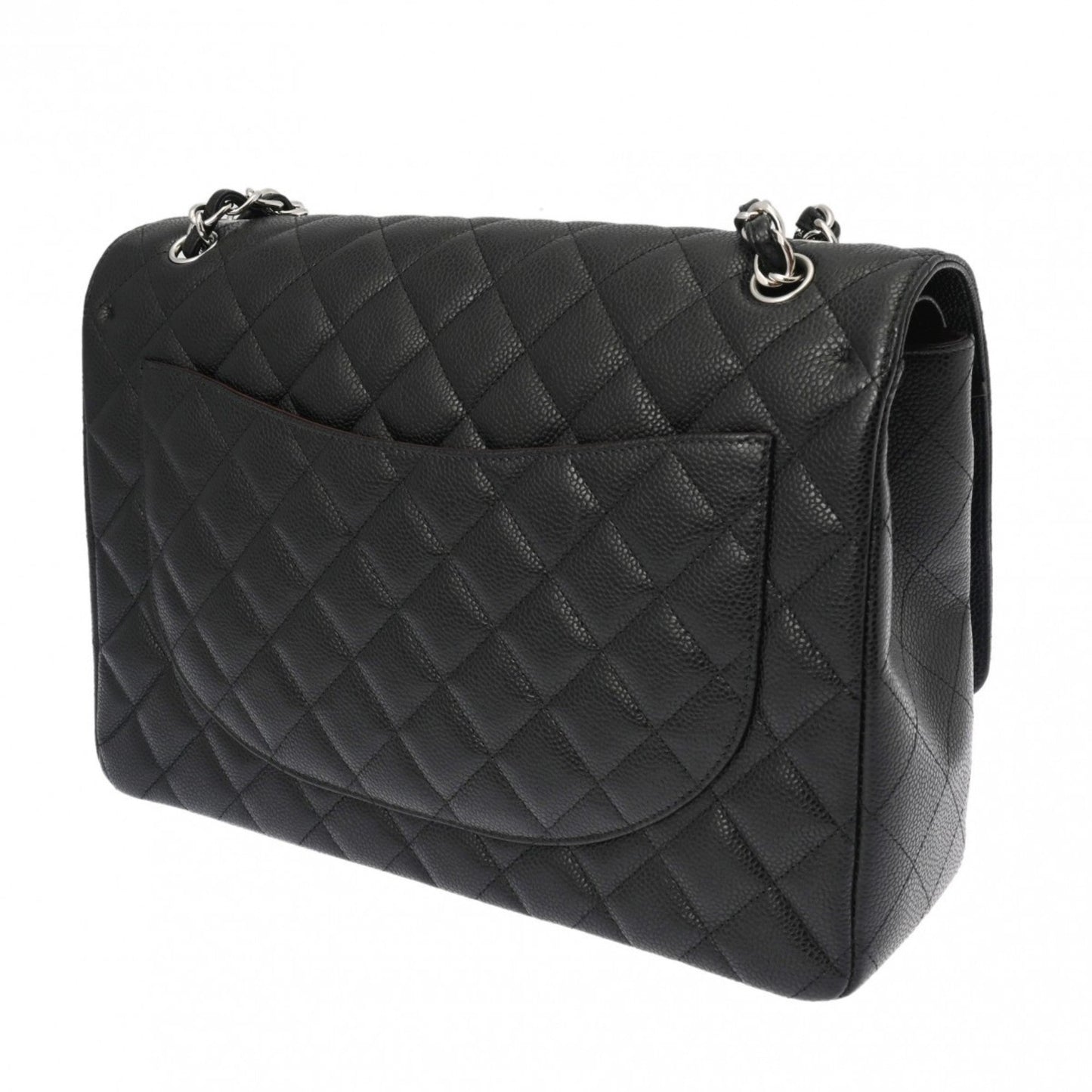 Chanel Black Caviar Leather Shoulder Bag ()