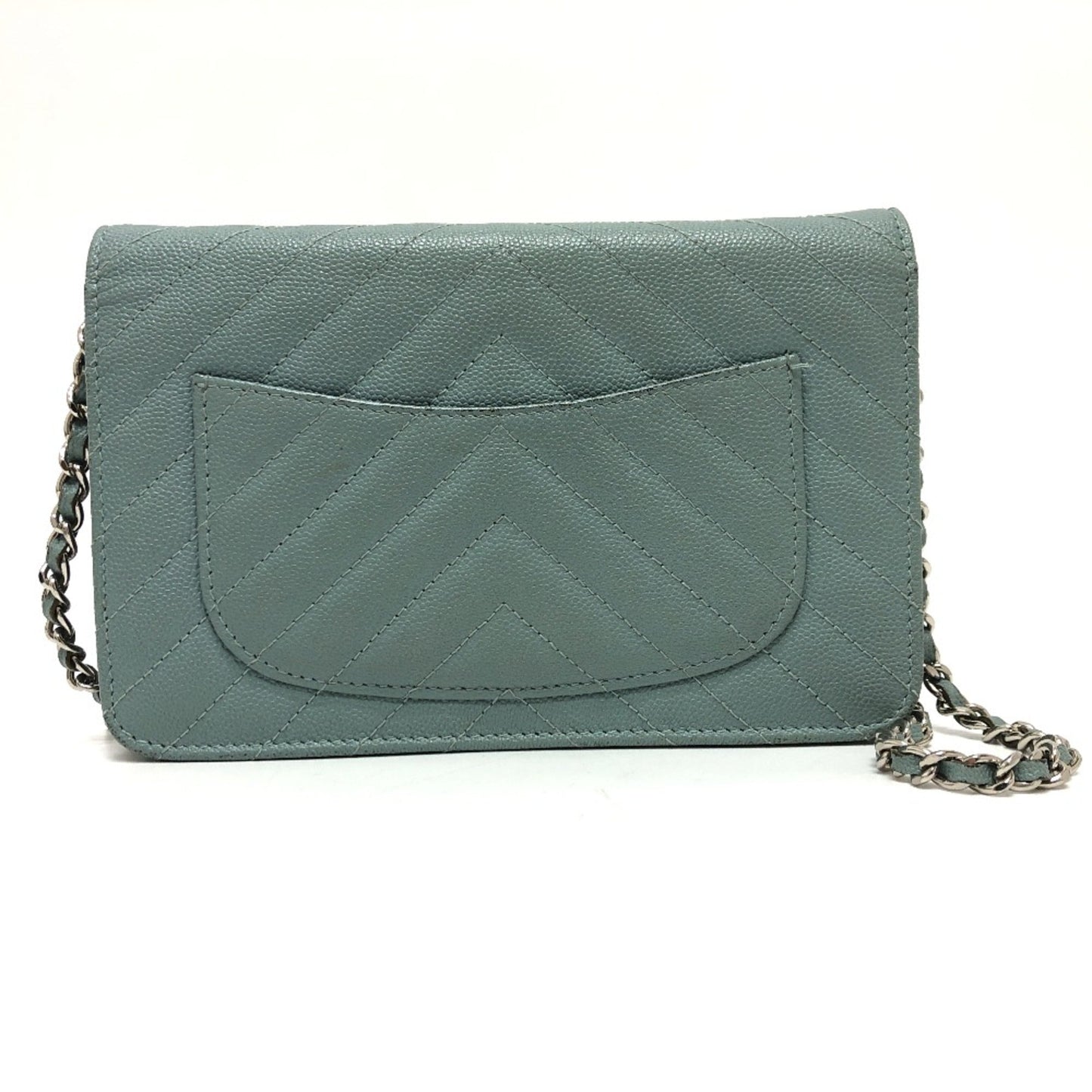 Chanel Blue Leather Shoulder Bag ()