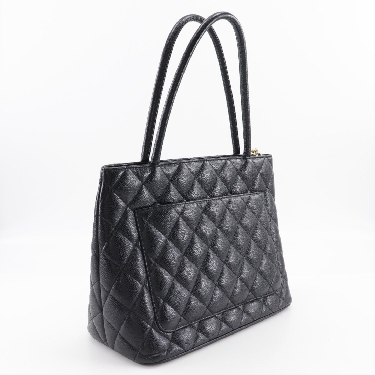 Chanel Black Caviar Leather Tote Bag ()