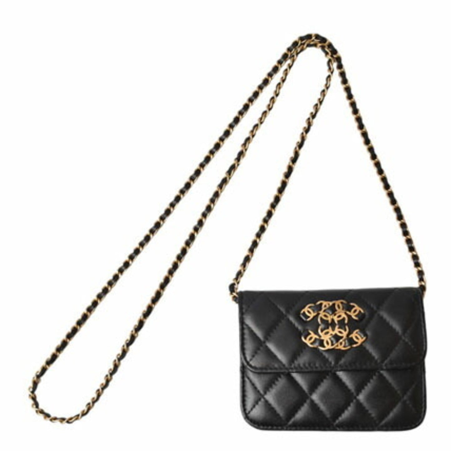 Chanel Black Leather Coin Purse/Coin Case ()