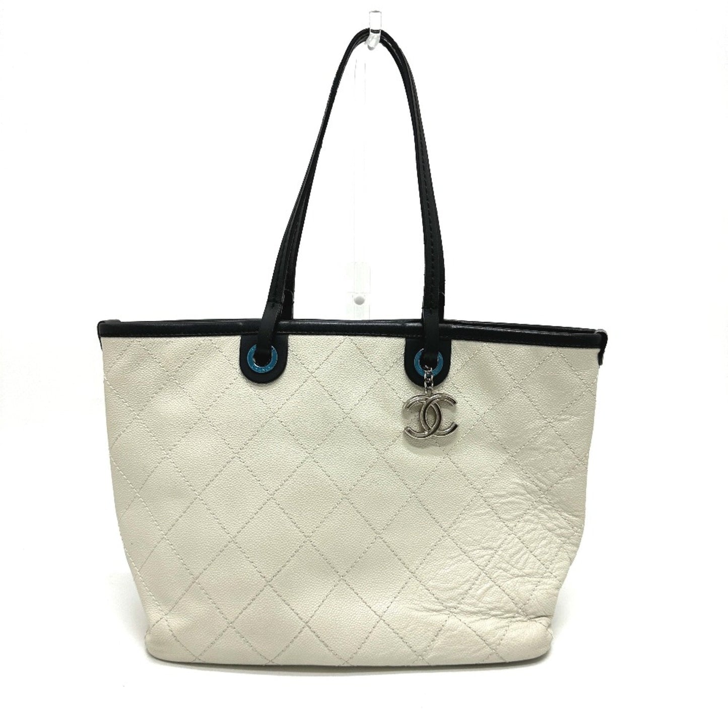 Chanel White Leather Tote Bag ()