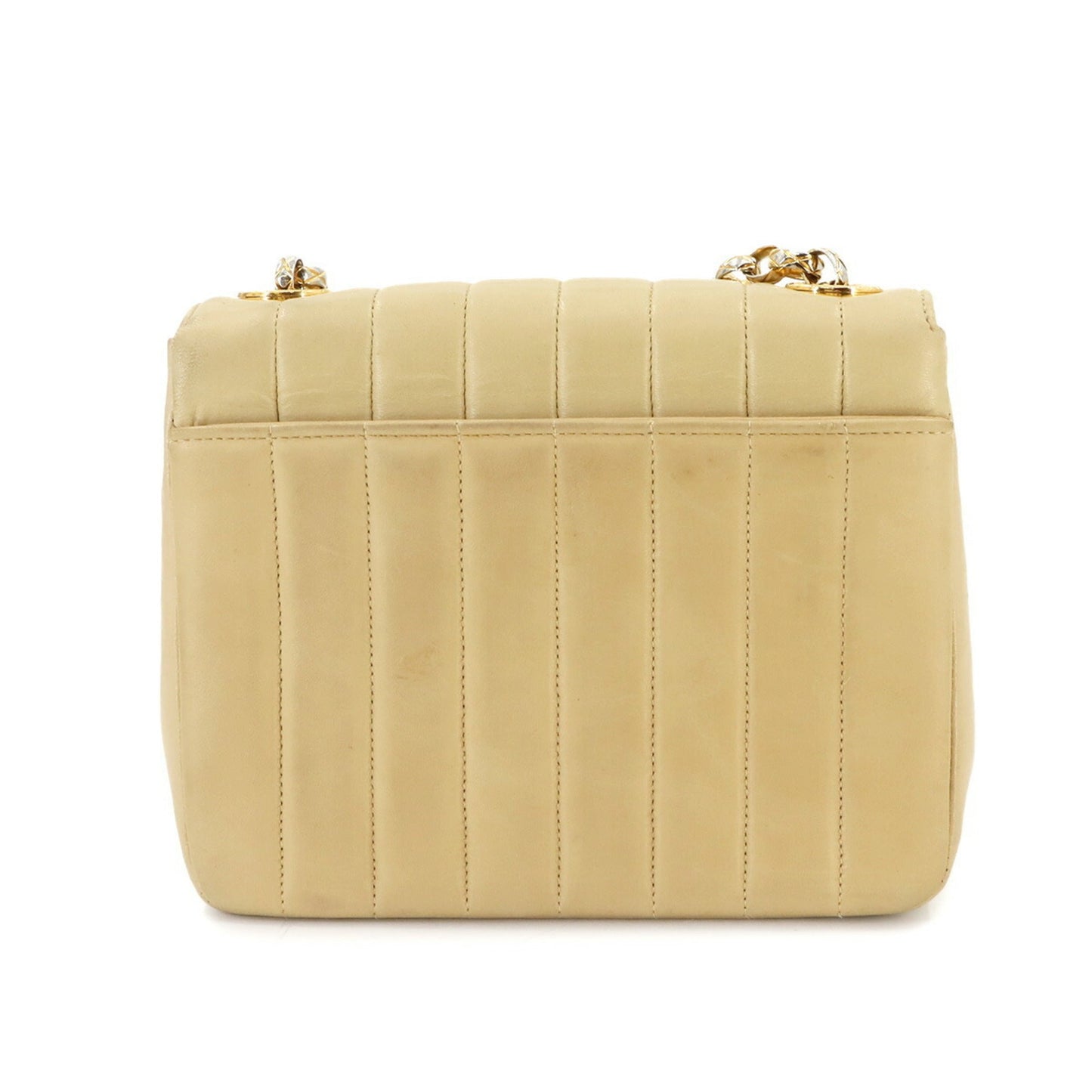 Chanel Beige Leather Shoulder Bag ()