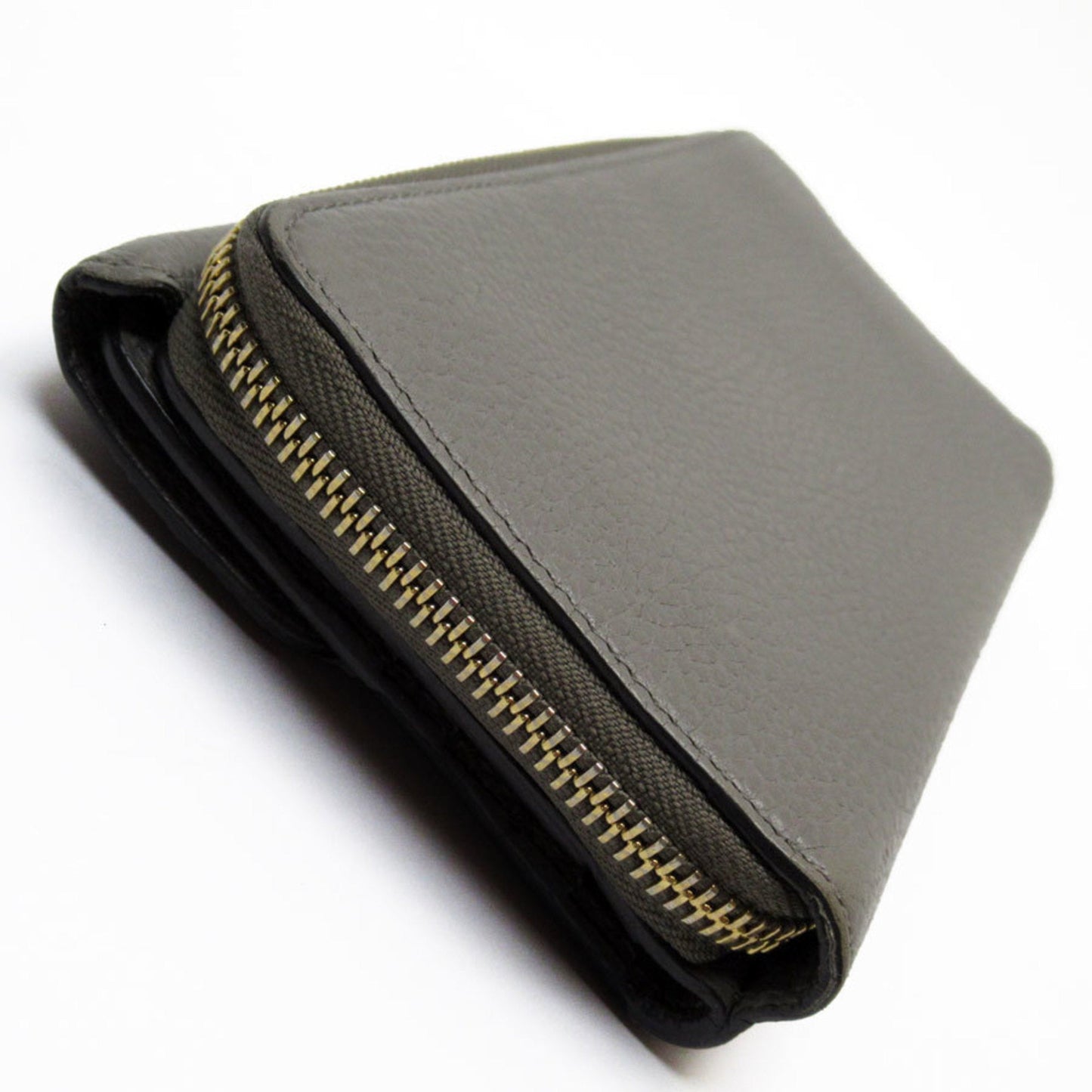 Gucci Gray Leather Long Wallet (Bi-Fold) ()