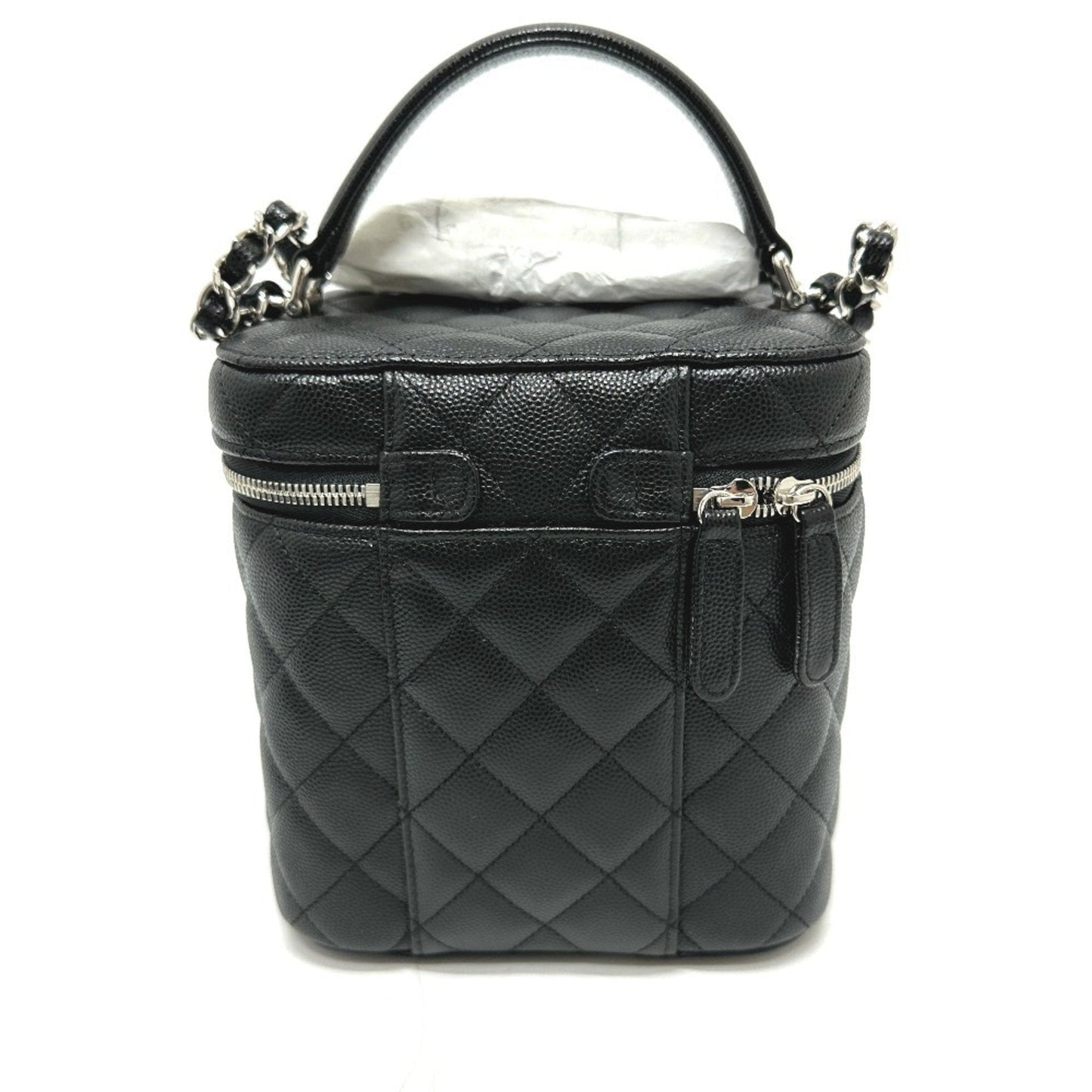 Chanel Black Caviar Leather Vanity Bag ()