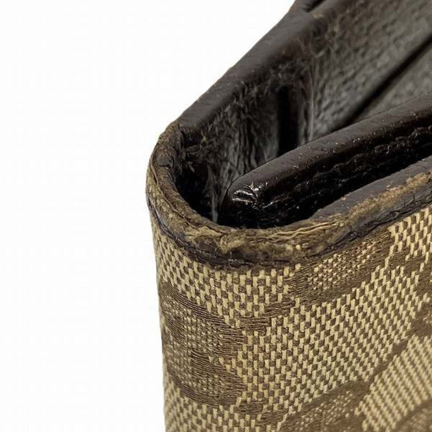 Gucci Beige Brown Canvas Leather Long Wallet (Bi-Fold) ()