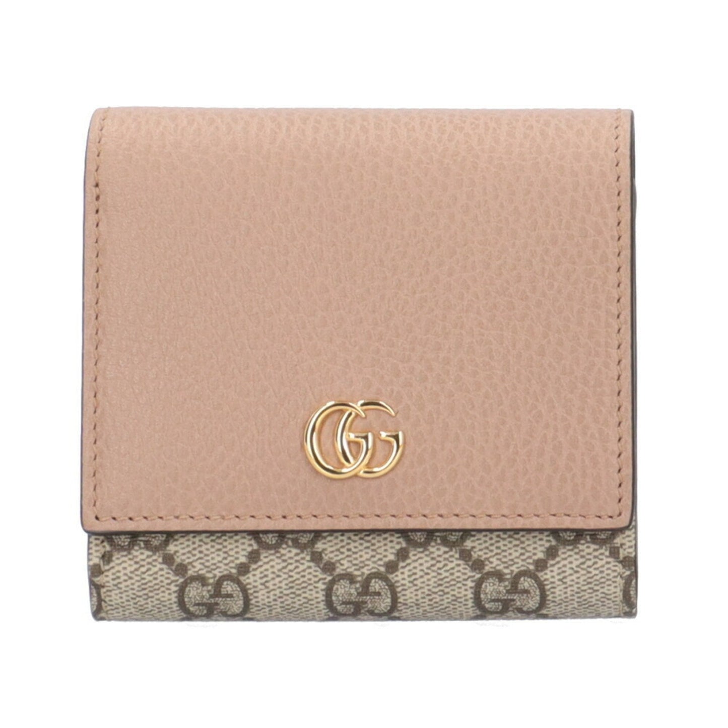 Gucci Beige Pink Gg Supreme Wallet (Bi-Fold) ()