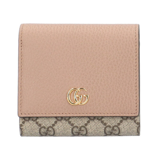 Gucci Beige Pink Gg Supreme Wallet (Bi-Fold) ()