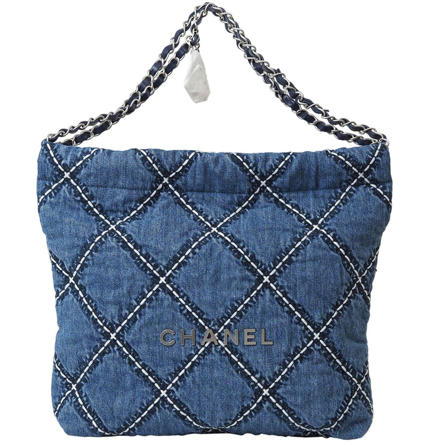 Chanel Blue Cotton Handbag ()