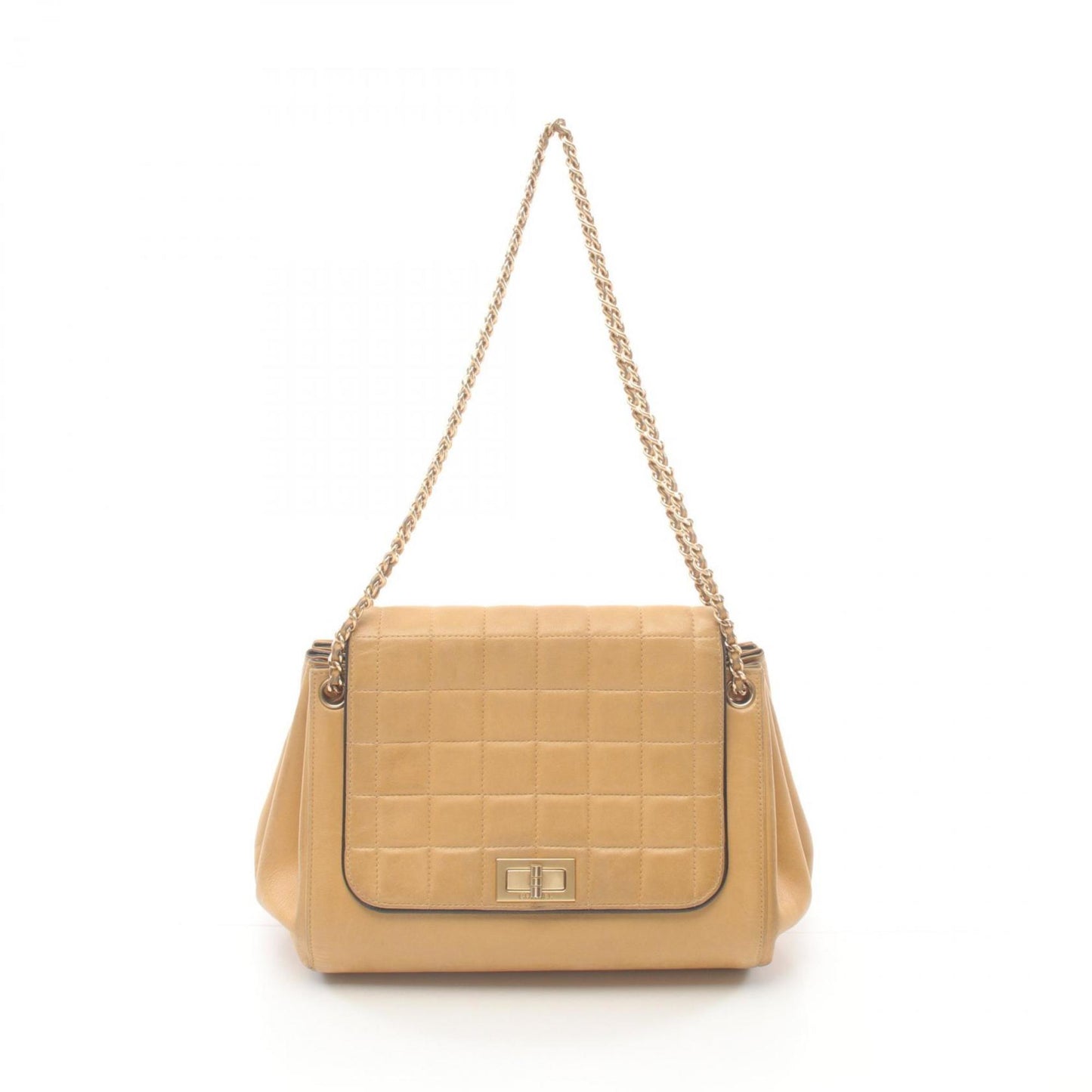Chanel Beige Leather Shoulder Bag ()