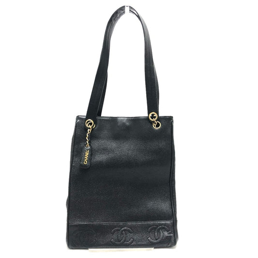 Chanel Black Leather Tote Bag ()