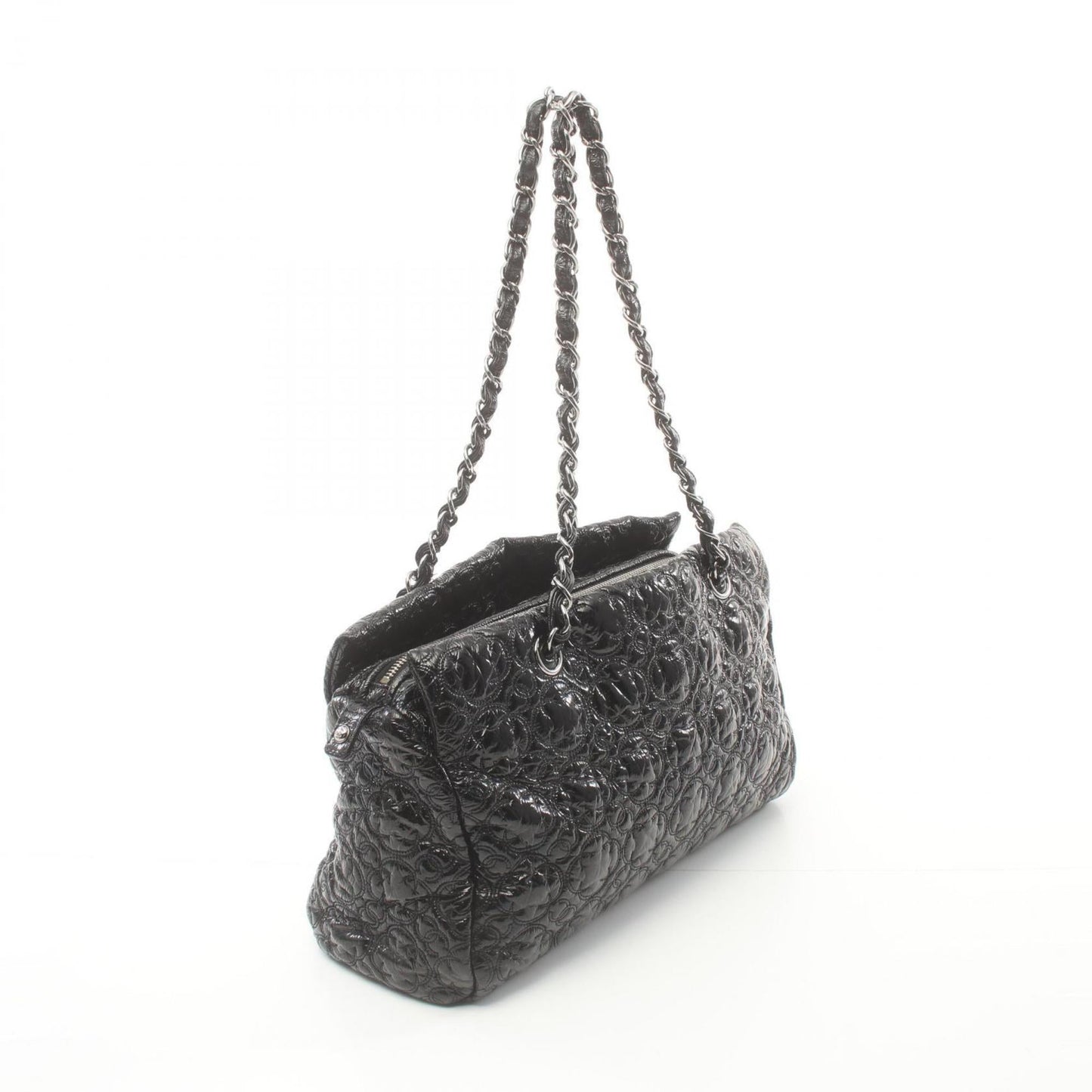 Chanel Black Patent Leather Shoulder Bag ()