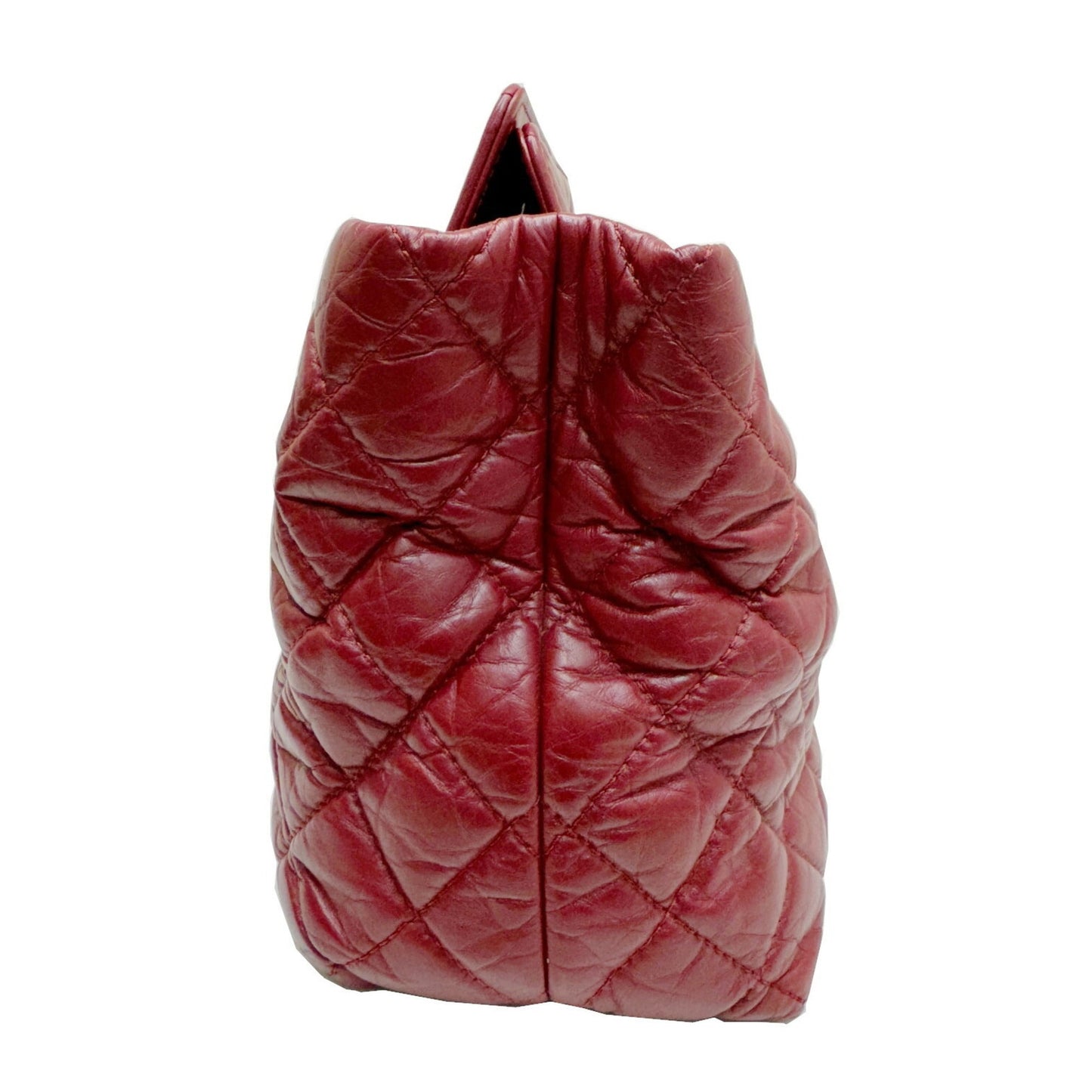Chanel Bordeaux Red Color Leather Tote Bag ()