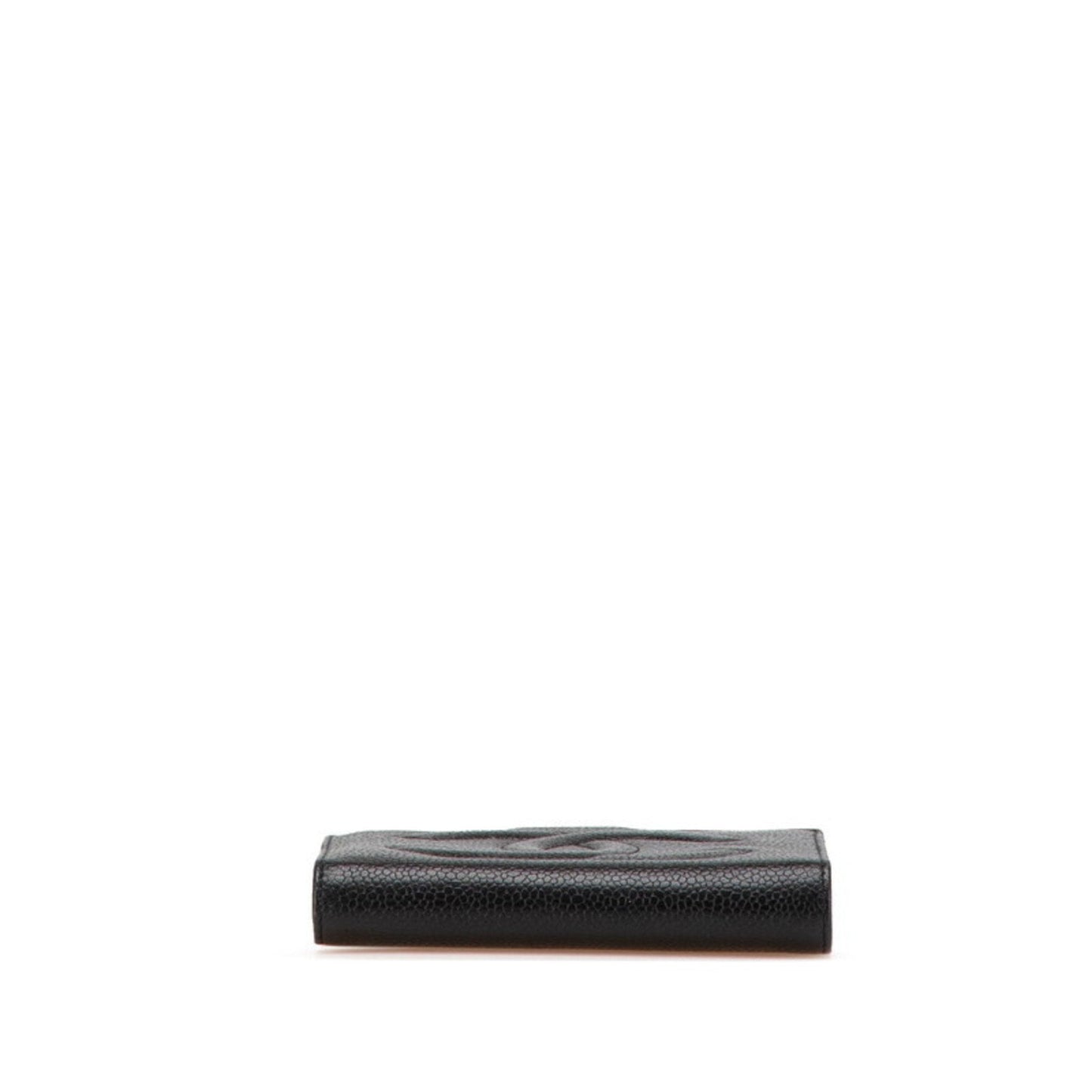 Chanel Black Grained Calfskin Wallet (Bi-Fold) ()