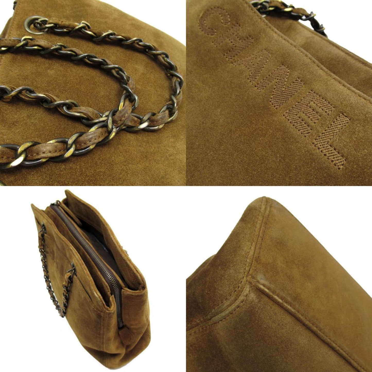 Chanel Brown Suede Handbag ()