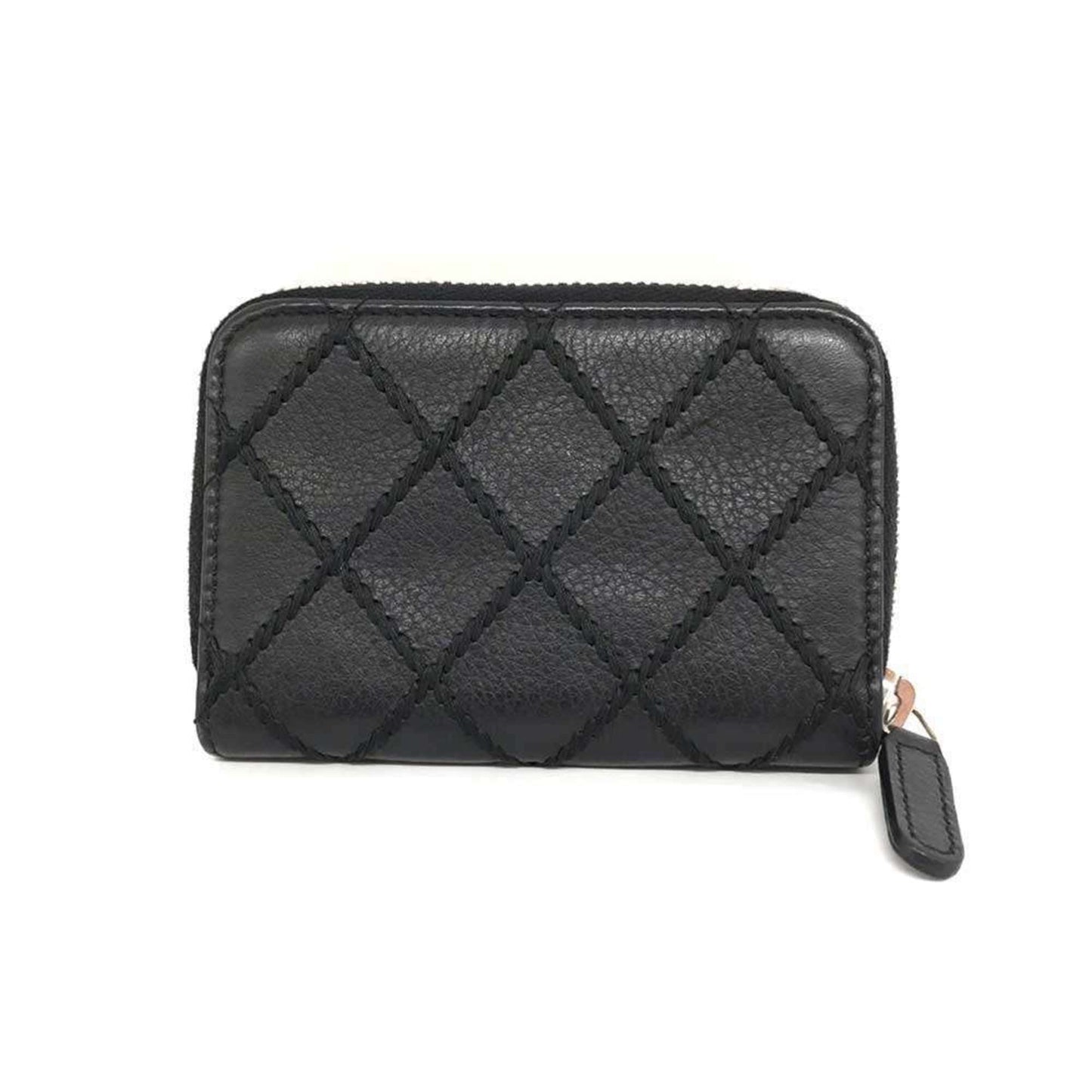 Chanel Black Leather Coin Purse/Coin Case ()
