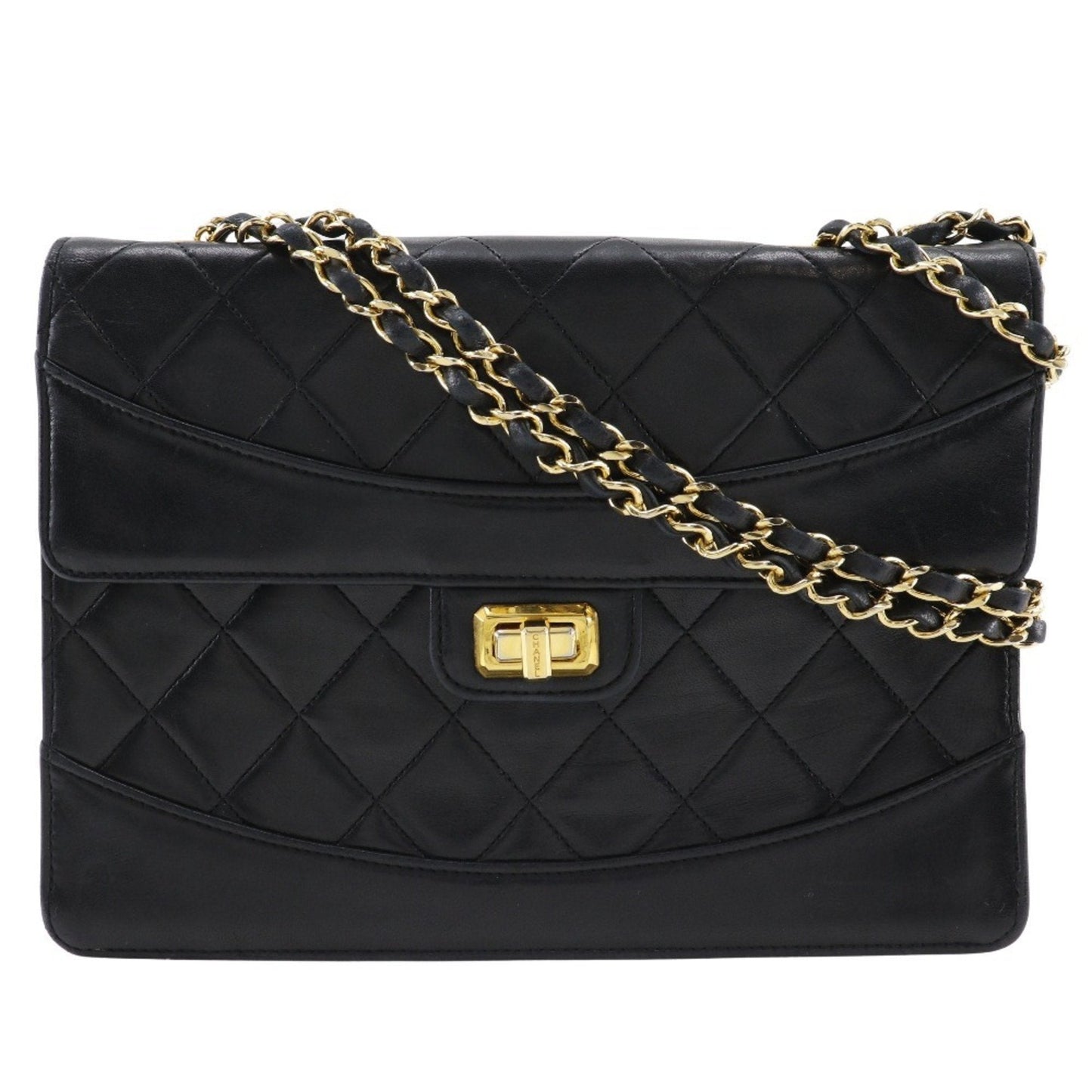 Chanel Black Leather Shoulder Bag ()