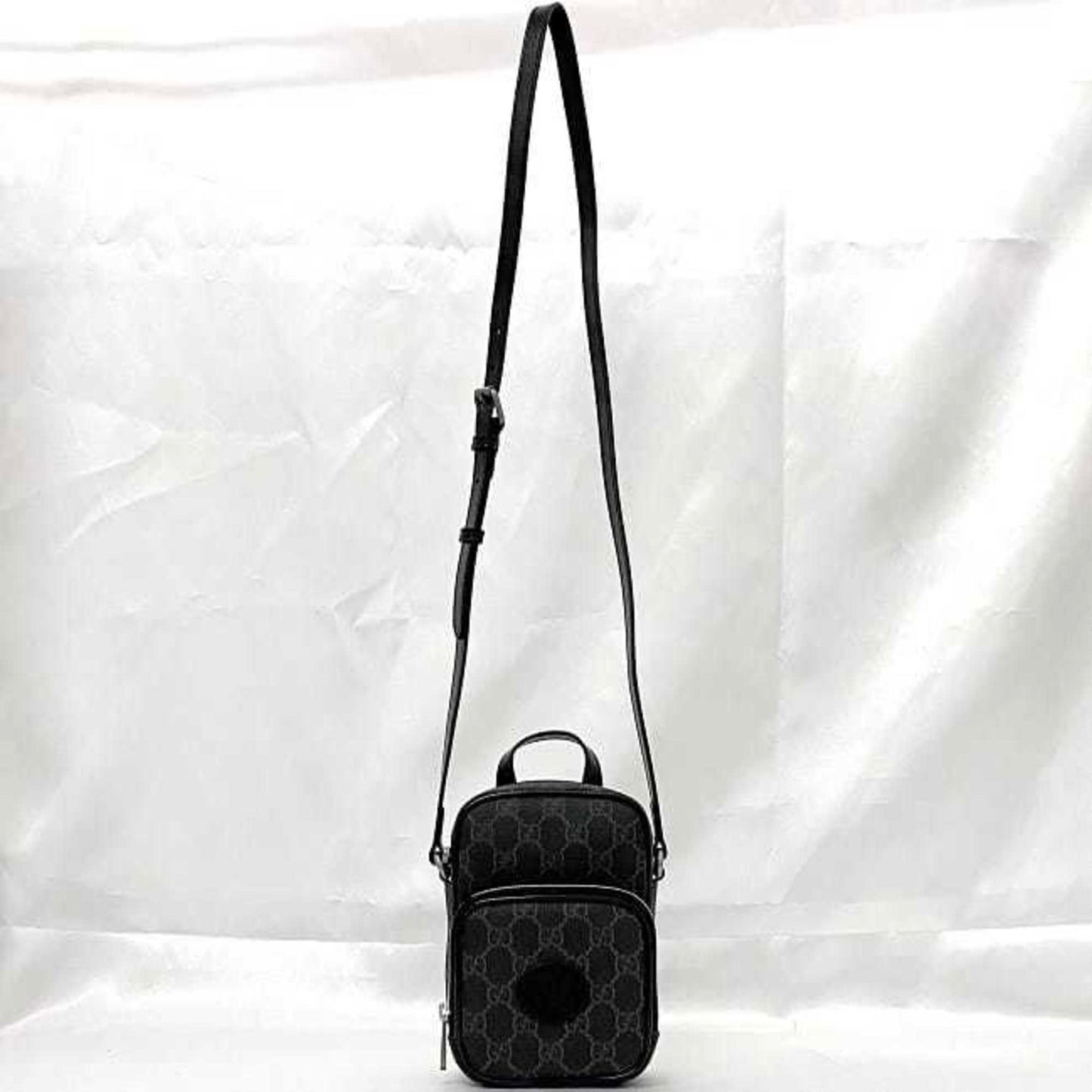 Gucci Black Pvc Leather Pochette Shoulder Bag ()