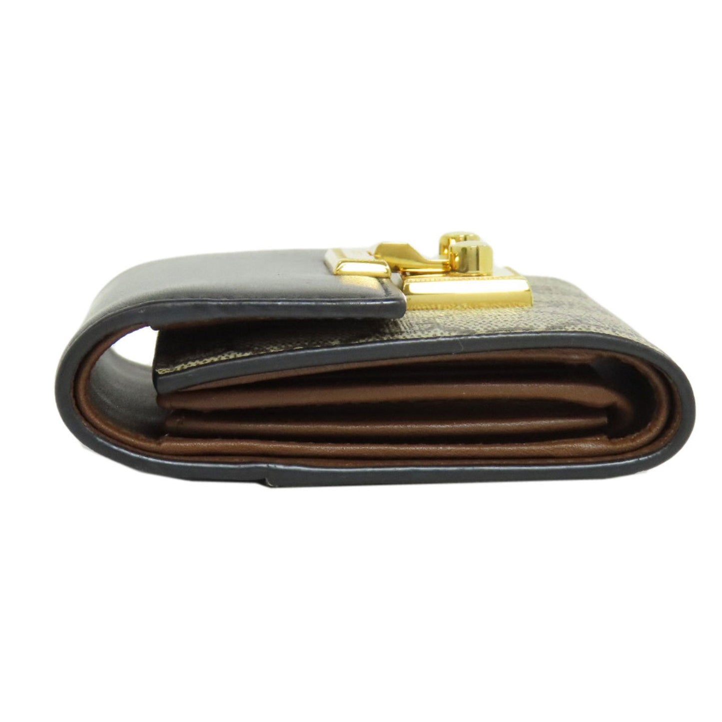 Gucci Black Brown Pvc Leather Wallet (Bi-Fold) ()