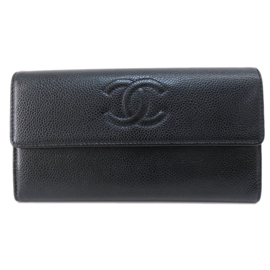 Chanel Black Grained Calfskin Coin Purse/Coin Case ()