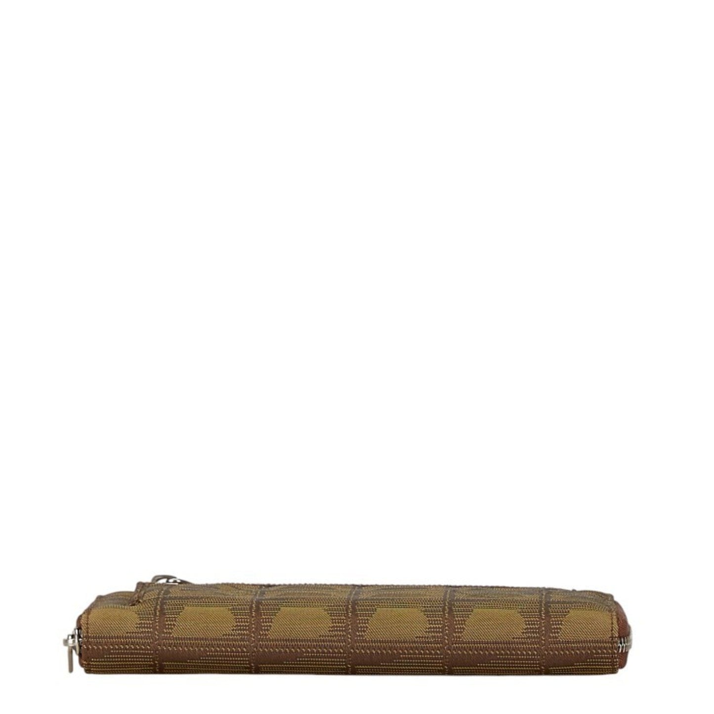 Chanel Khaki Canvas Long Wallet (Bi-Fold) ()