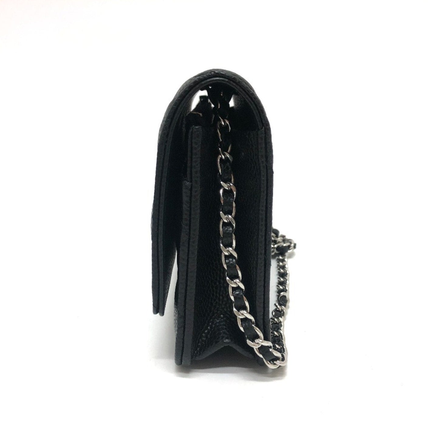 Chanel Black Caviar Leather Shoulder Bag ()