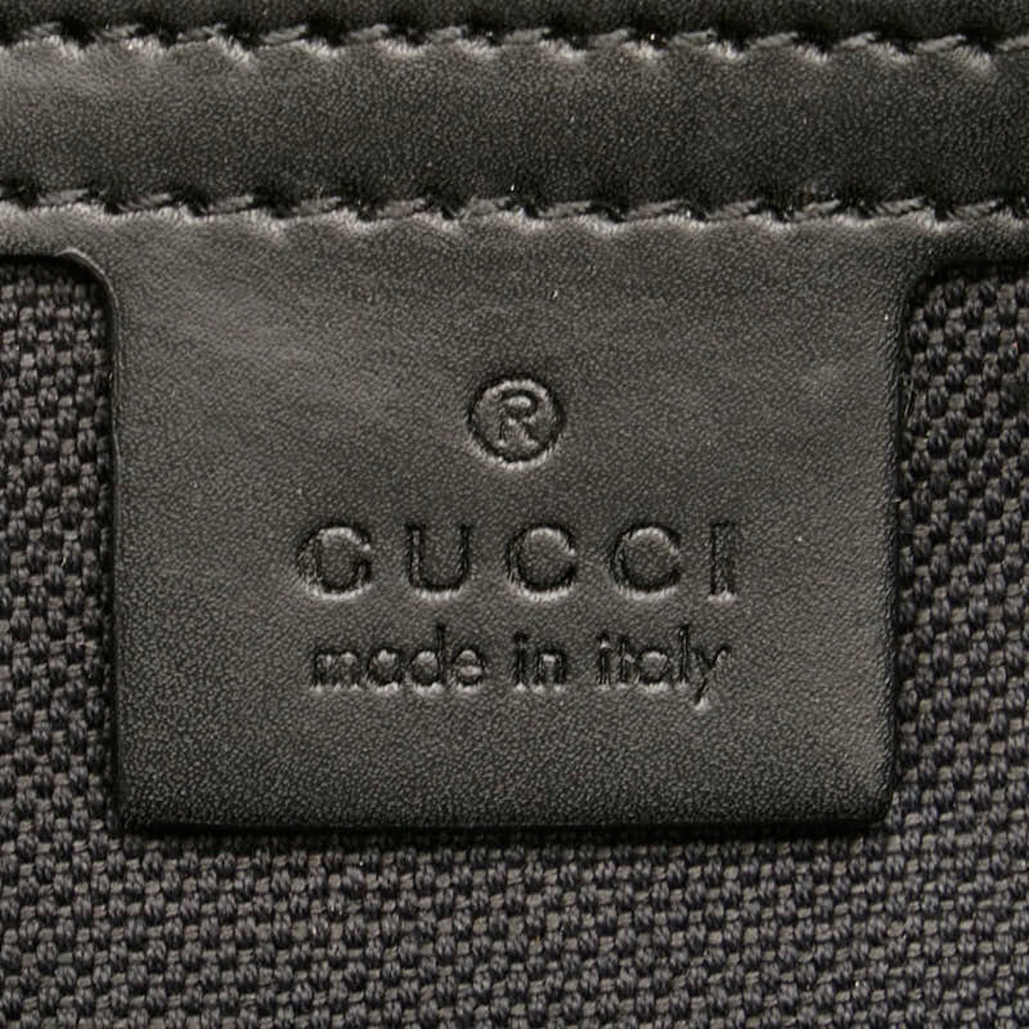 Gucci Black Gray Pvc Leather Handbag Tote Bag ()