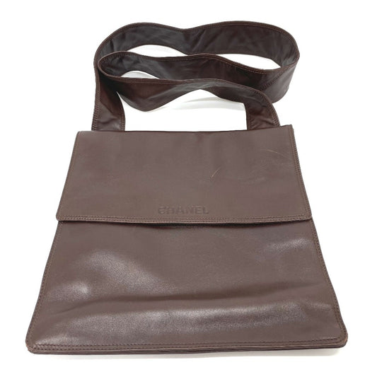 Chanel Brown Leather Shoulder Bag ()